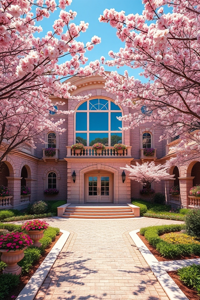 elegant floral retreat mansion