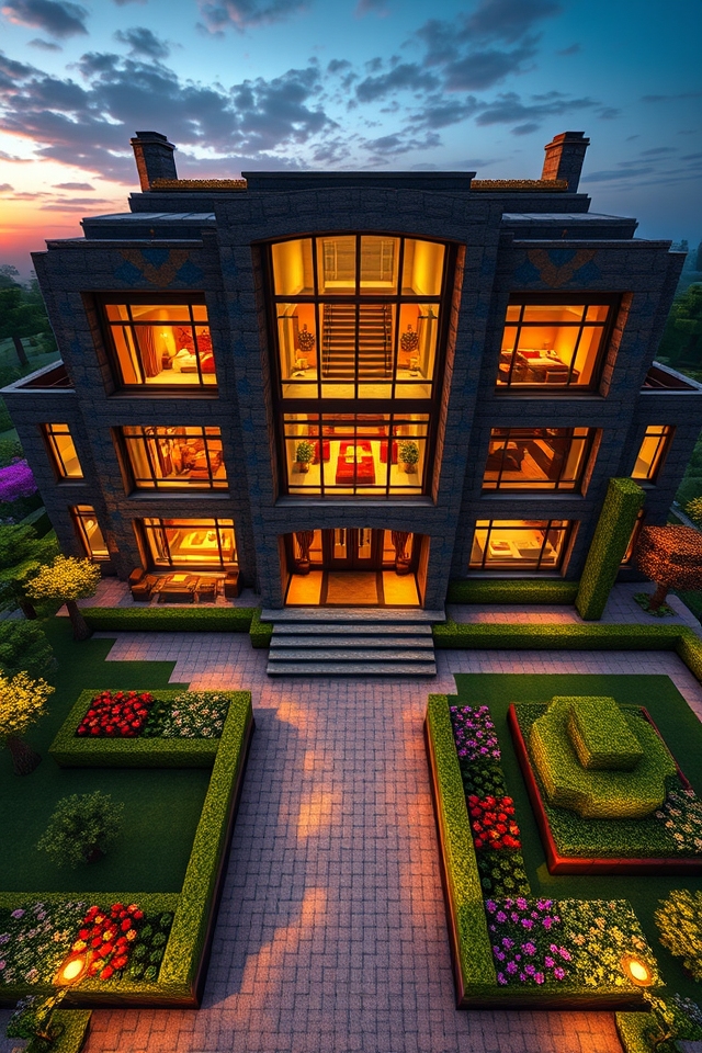 elegant geometric luxury home