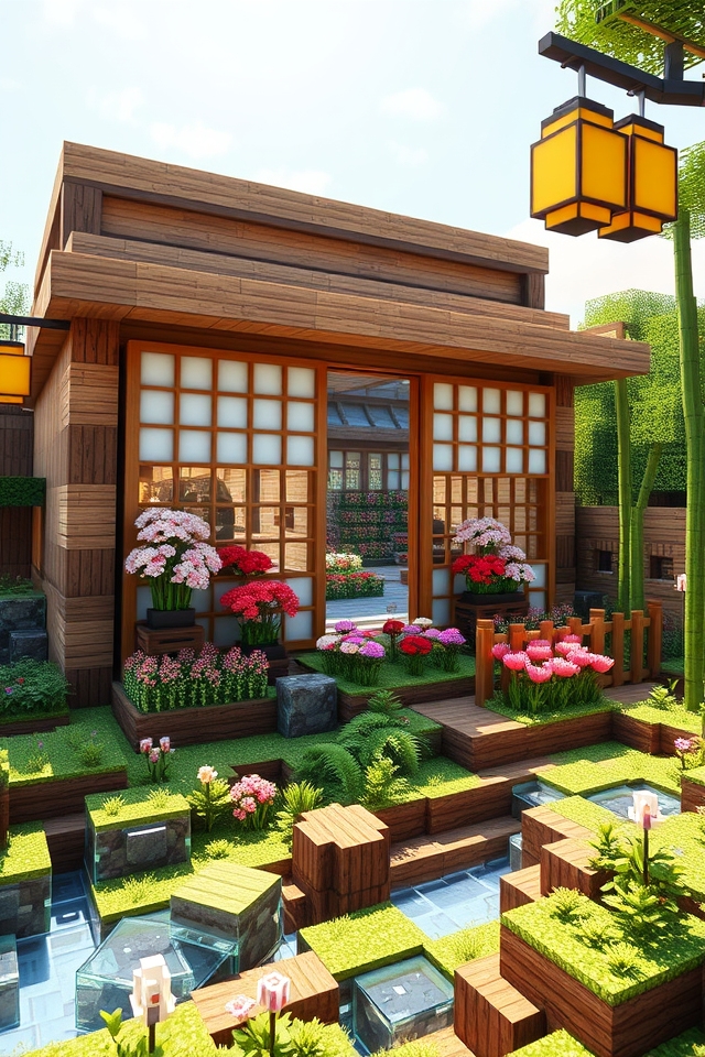 elegant japanese flower shop