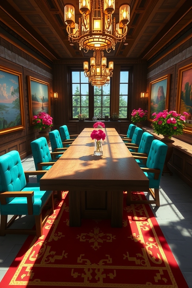 elegant minecraft dining design