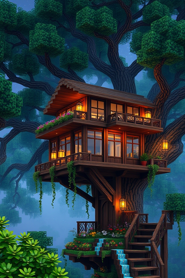 elegant treehouse retreat design