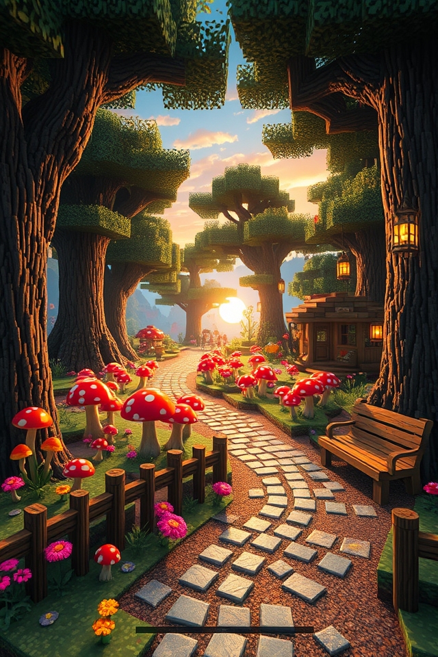 enchanted mushroom farm aesthetic