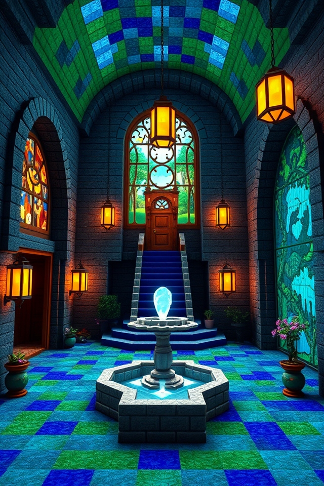 enchanting fantasy entrance hall