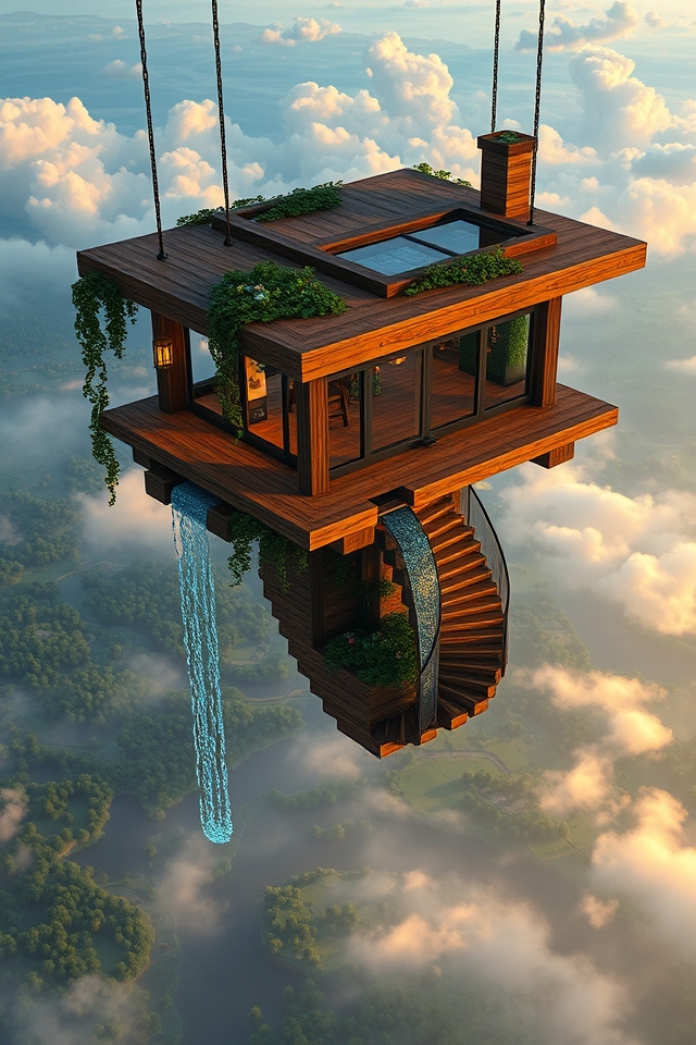 enchanting floating house design