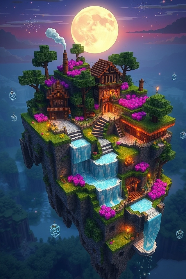 enchanting floating island village