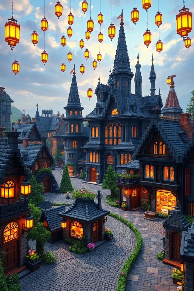 enchanting magical town adventure