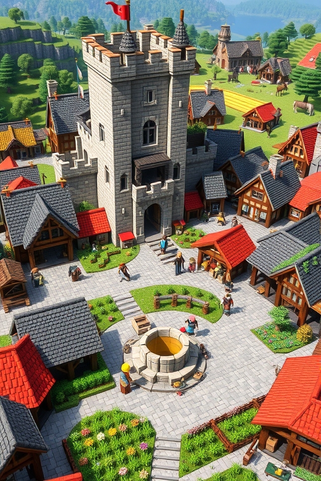 enchanting medieval castle town