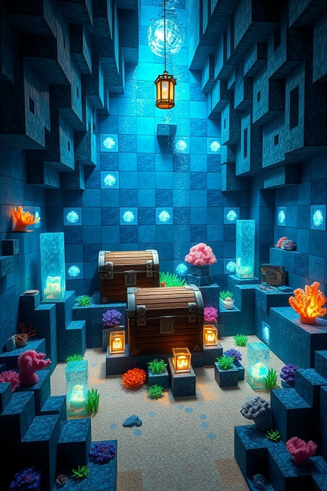 enchanting ocean themed storage area
