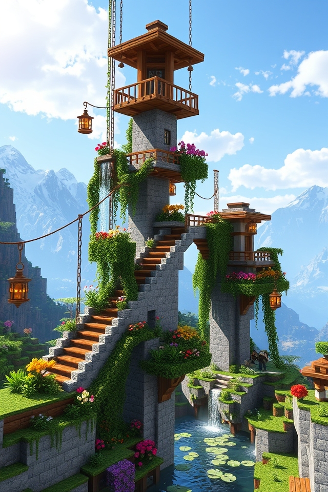 enchanting suspended garden oasis