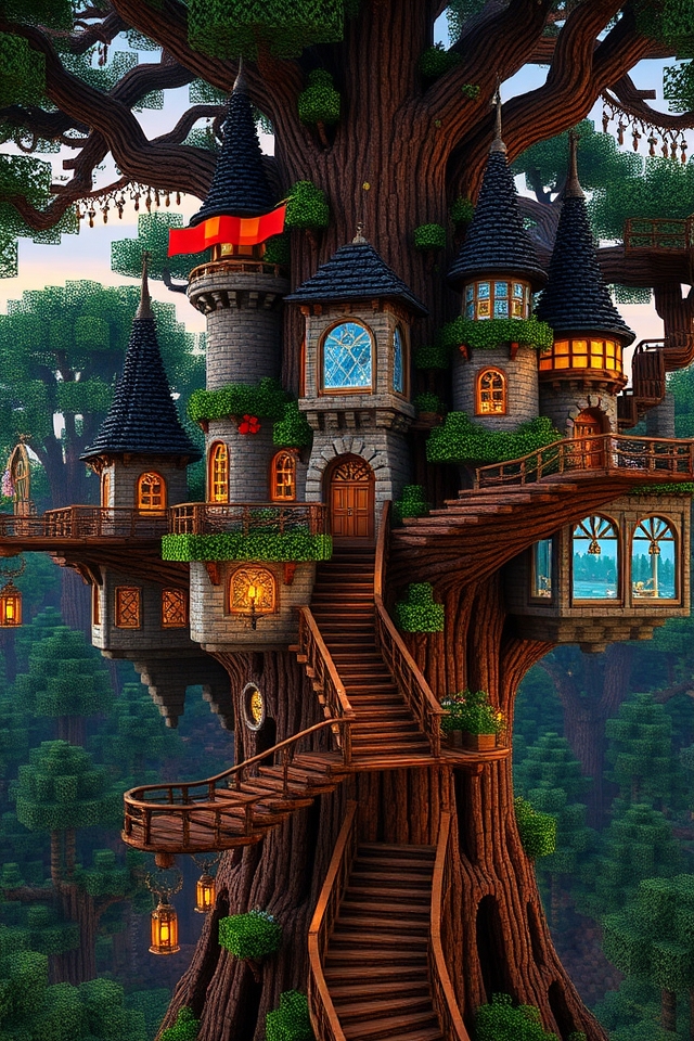 enchanting tree top castle retreat