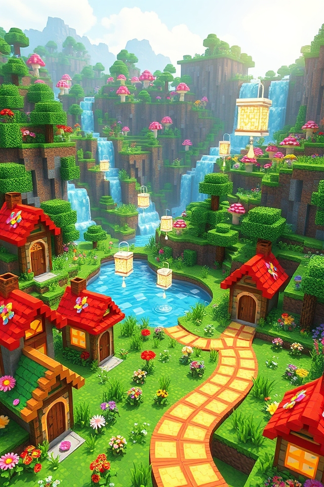 enchanting vibrant fairy garden