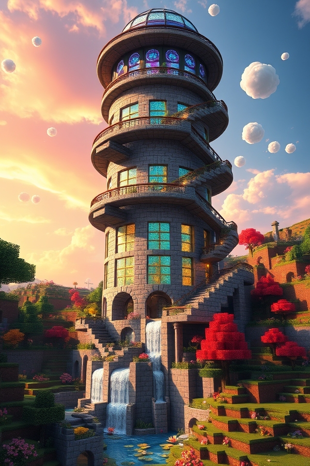 enchanting whimsical tower design