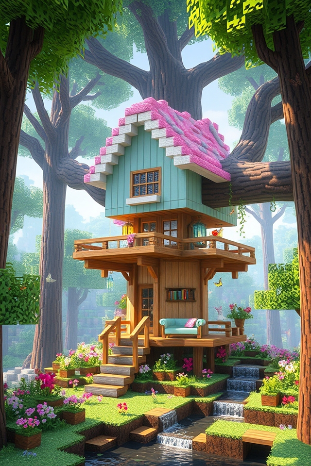 enchanting whimsical treehouse retreat