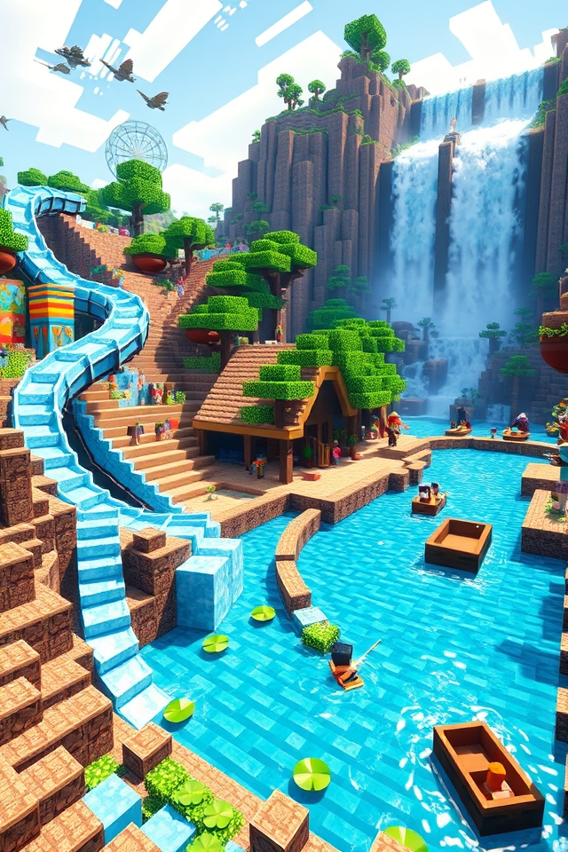 exciting minecraft water rides