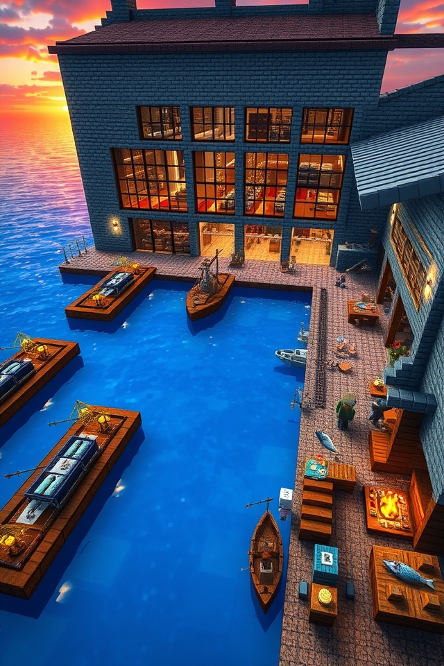 fishing hub with storage