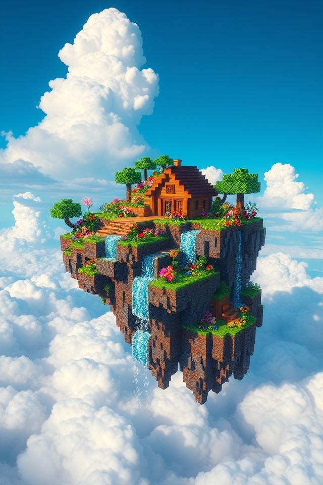 floating island paradise creation