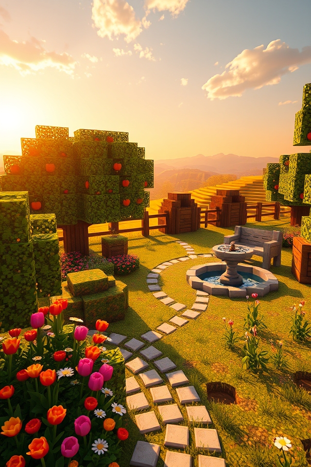 fruitful serene garden retreat