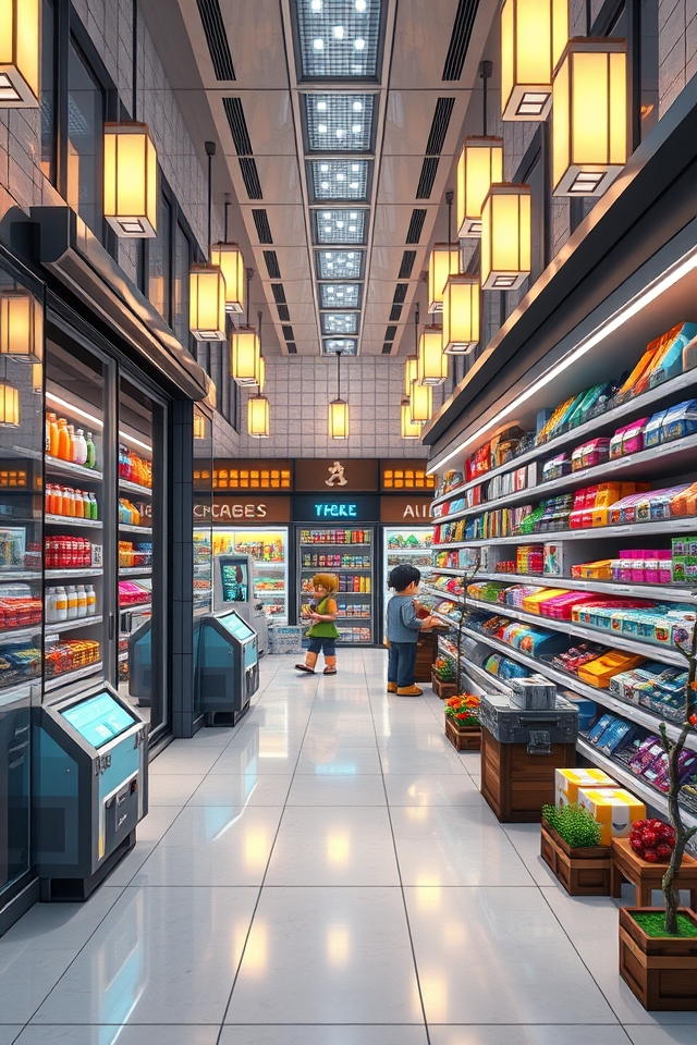 futuristic automated shopping experience