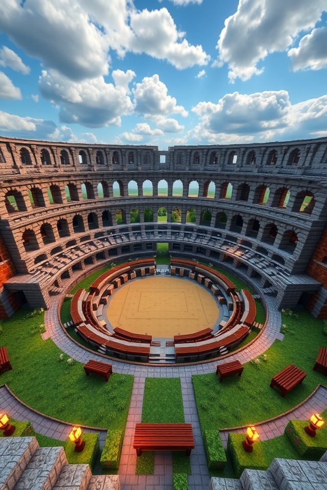 grand amphitheater minecraft build