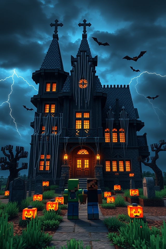 halloween themed haunted mansion