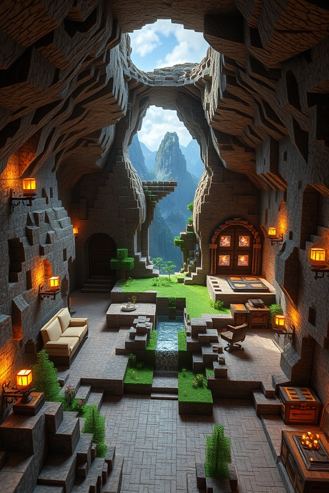 hidden sanctuary in mountains