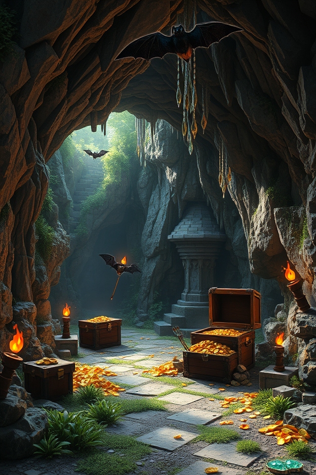 hidden treasure cave construction