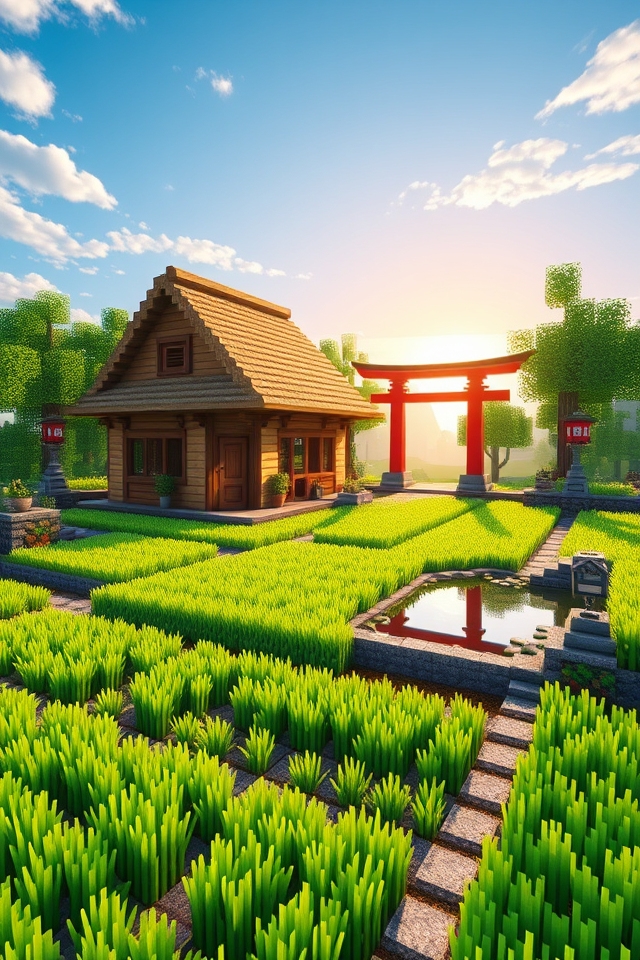 japanese inspired traditional farmstead