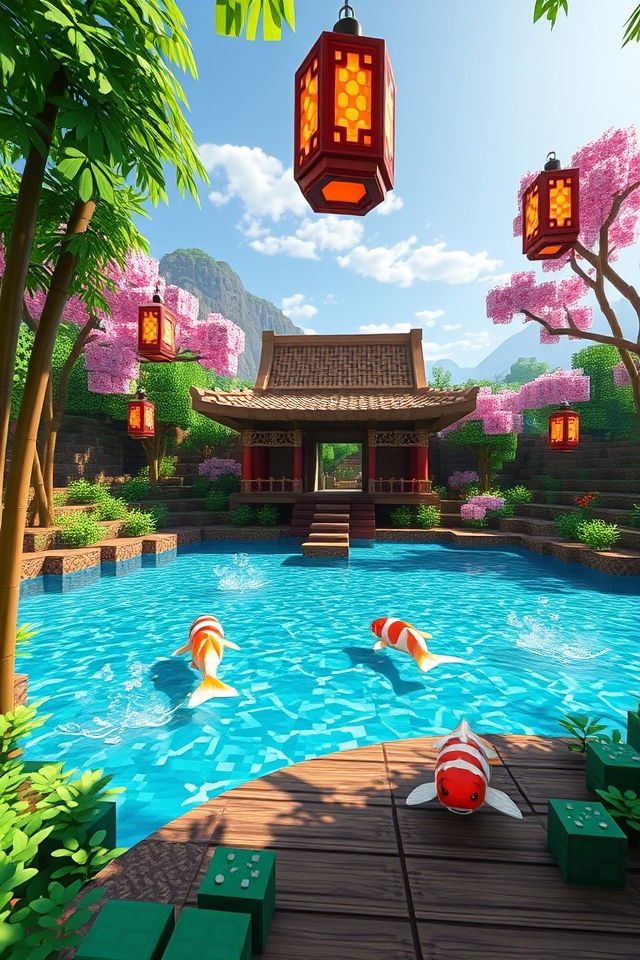koi pond garden retreat