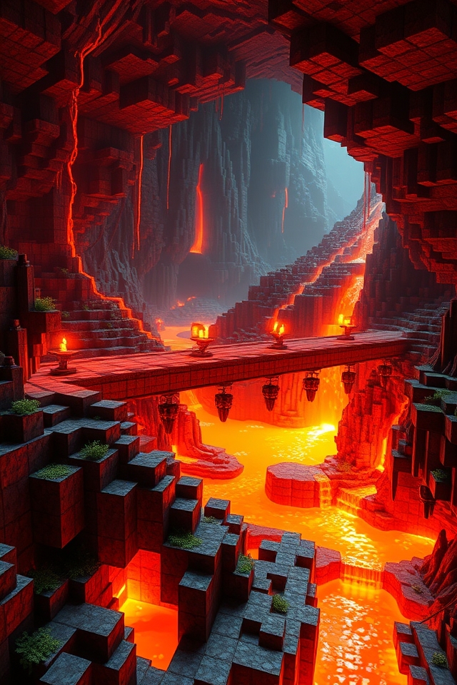 lava filled cavern construction plans