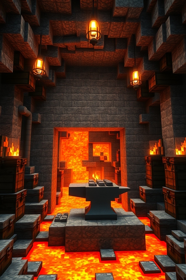 lava pit crafting station