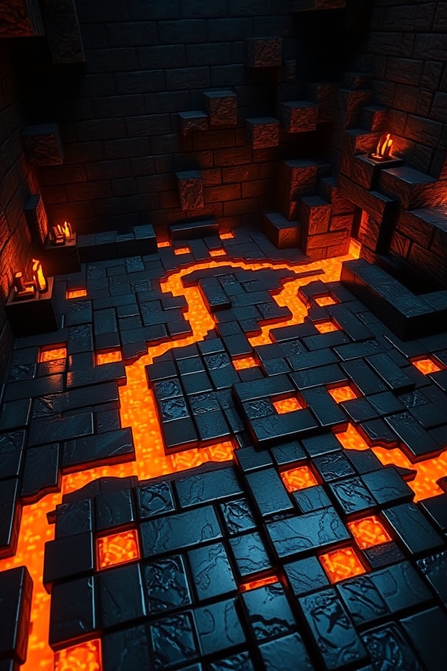 lava stone floor design techniques