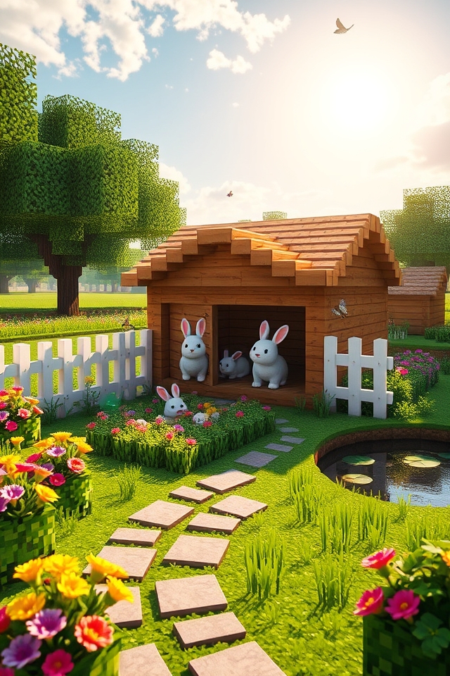 lively rabbit hutch creation