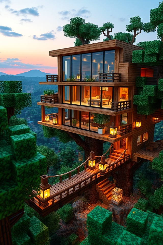 luxury elevated treehouse design