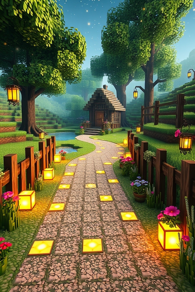 magical illuminated fairy pathway