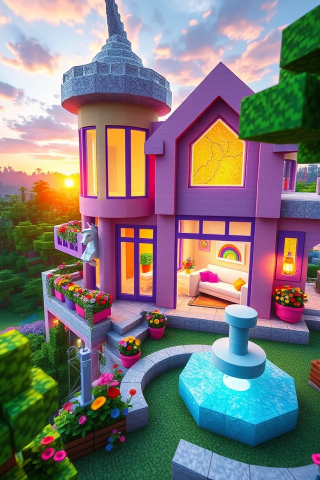 magical pastel unicorn retreat