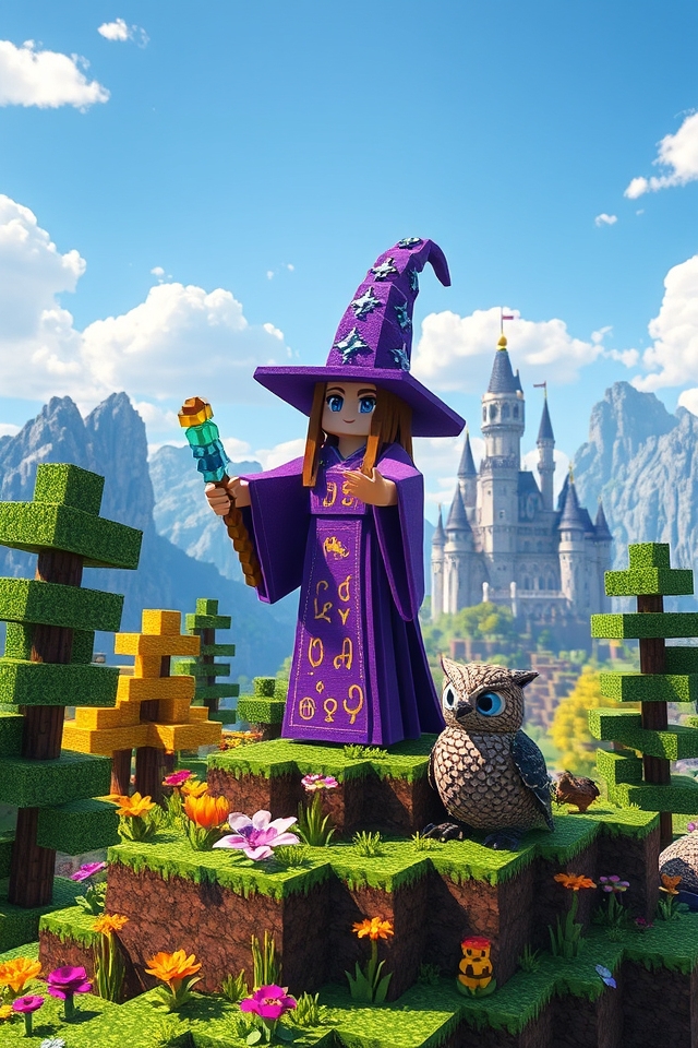 magical robe and accessories
