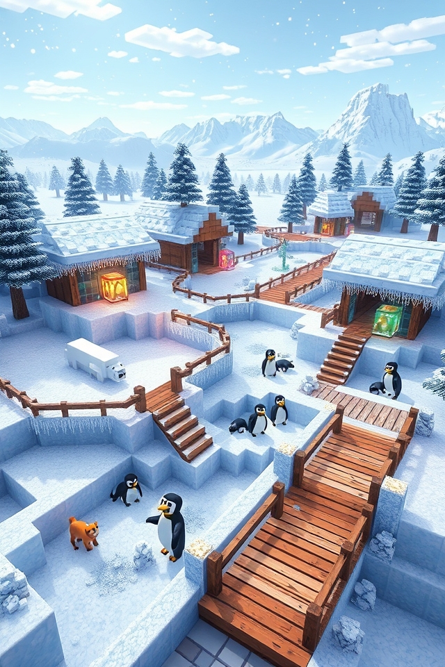 magical snowy animal sanctuary