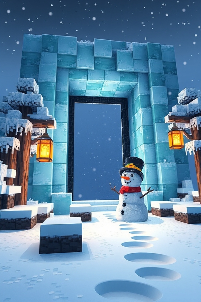 magical winter themed gateway