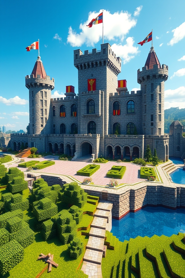 majestic fortress architectural beauty
