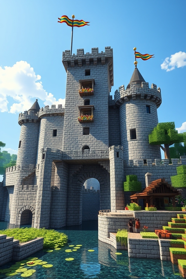 majestic medieval castle fortress