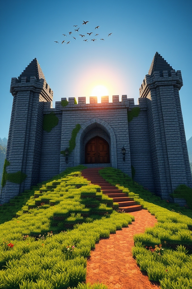 majestic medieval fortress design