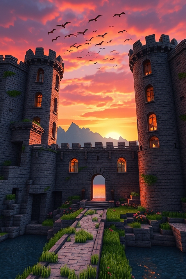 medieval fortress with enhancements