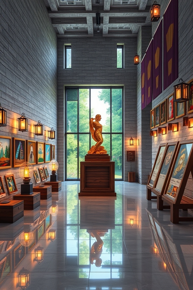 minecraft art gallery showcase