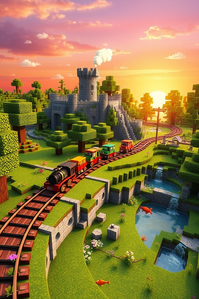 miniature train ride adventure
