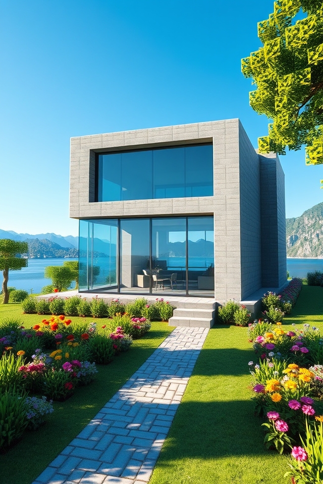 minimalist geometric house design