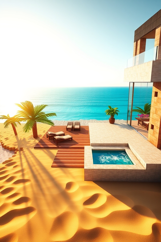 modern beachfront villa design