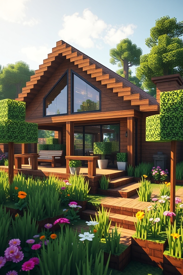 modern cozy wooden retreat