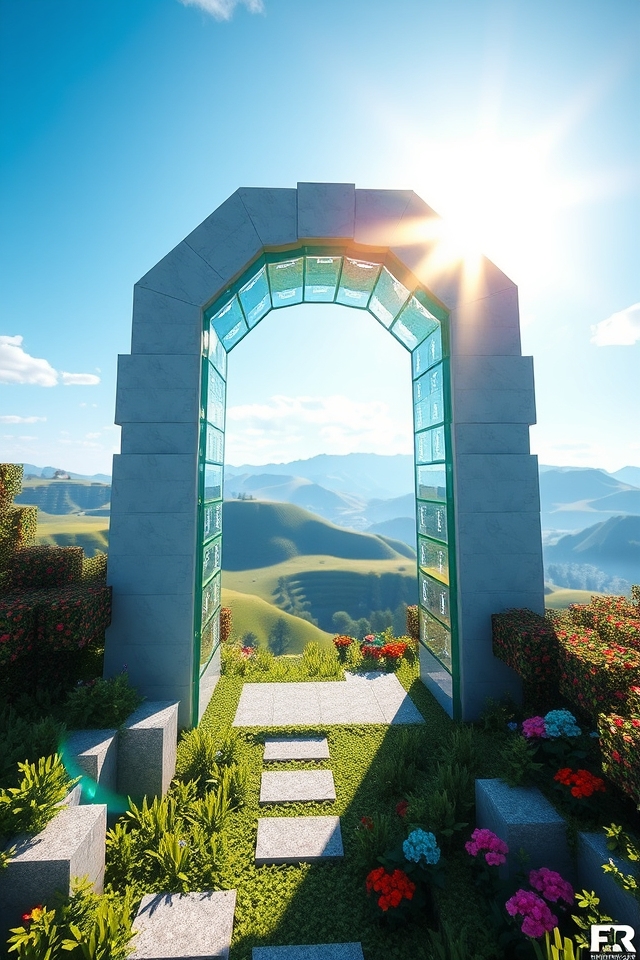 modern glass archway design