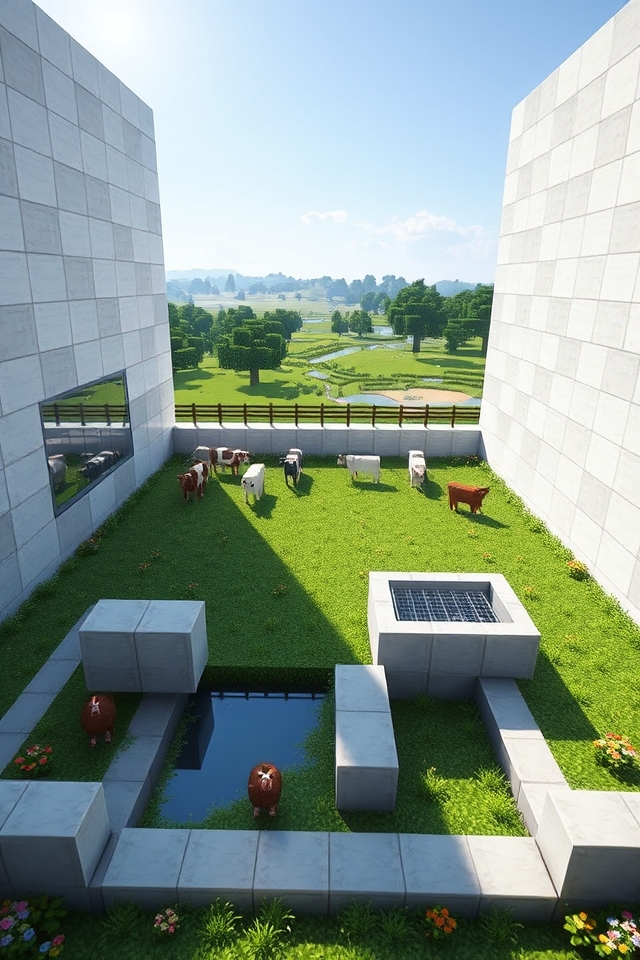 modern minimalist animal pen