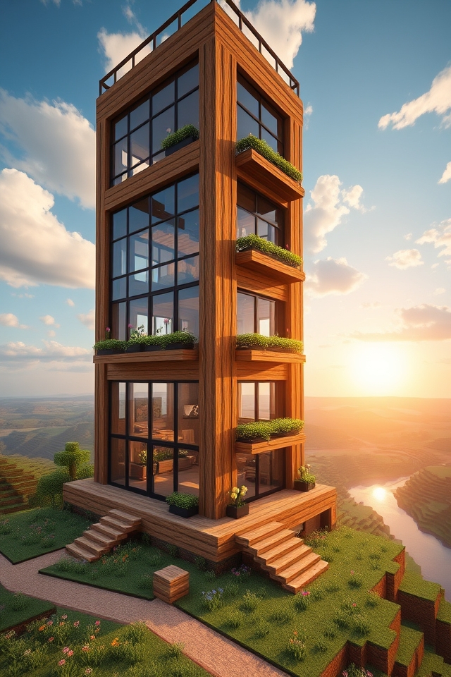 modern oak tower design